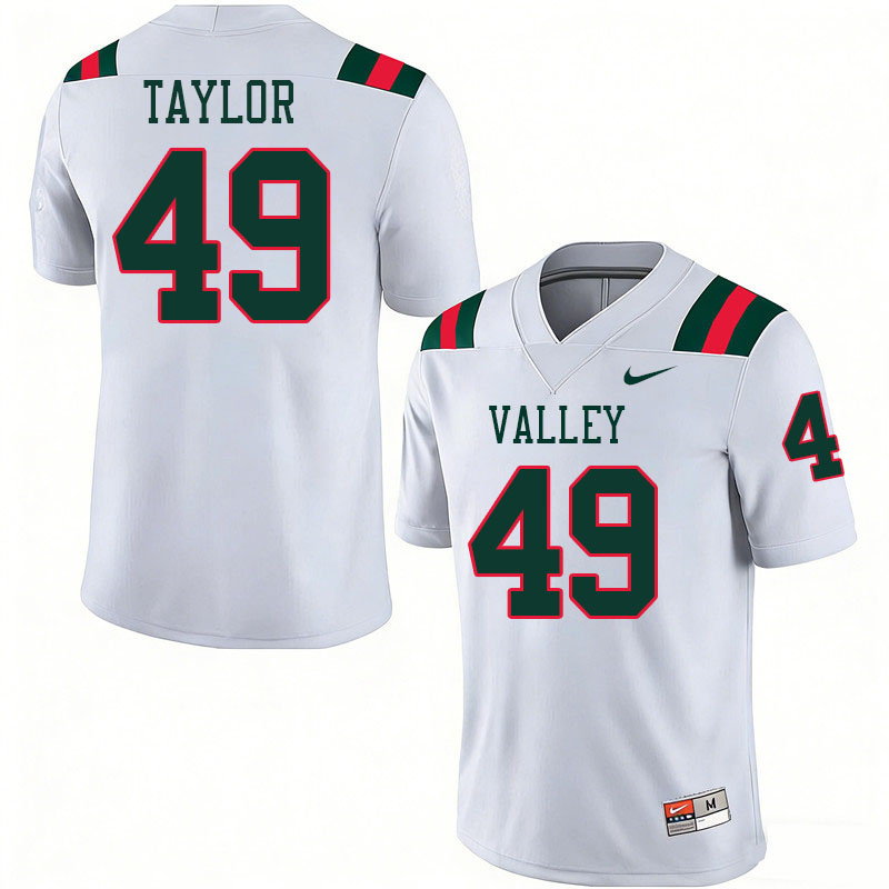 Mississippi Valley State Delta Devils #49 Norman Taylor College Football Jerseys,Uniforms Stitched-W